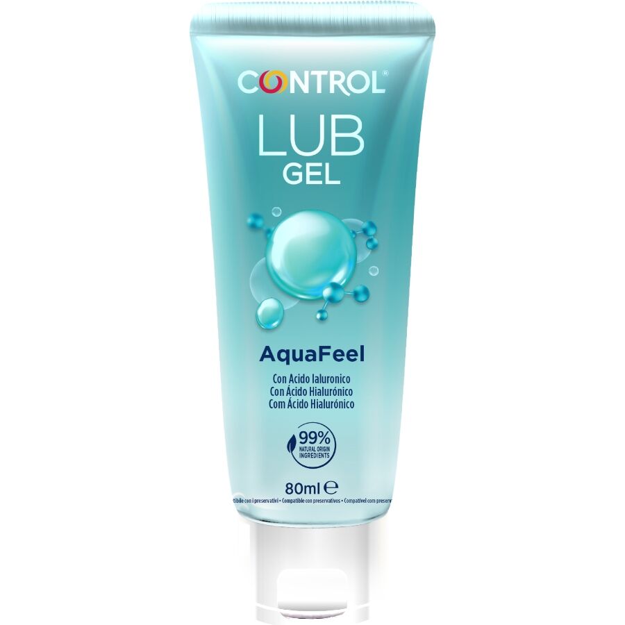 CONTROL - LUBRIFICANTE AQUAFEEL CON ACIDO IALURONICO 80 ML