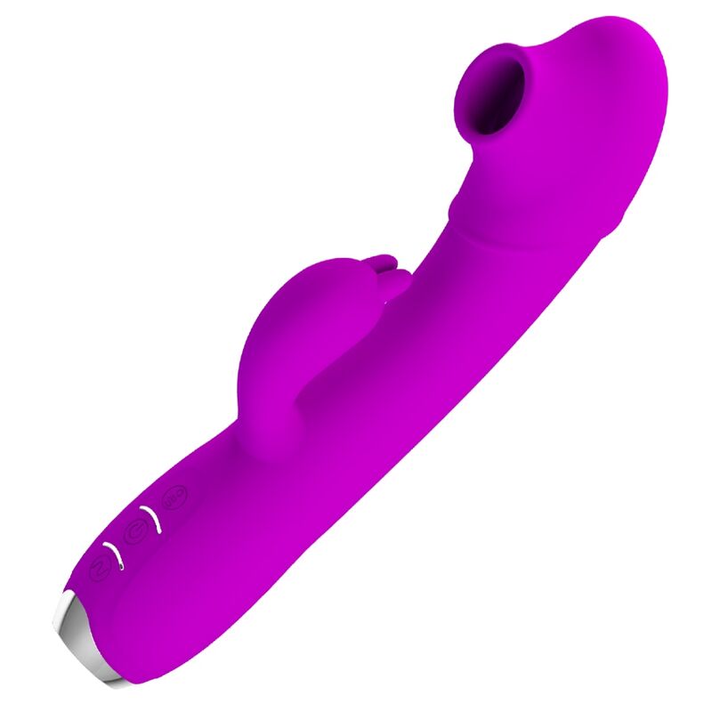 PRETTY LOVE - VIBRATORE REGINA - ONDE STIMOLANTI RICARICABILI VIOLA