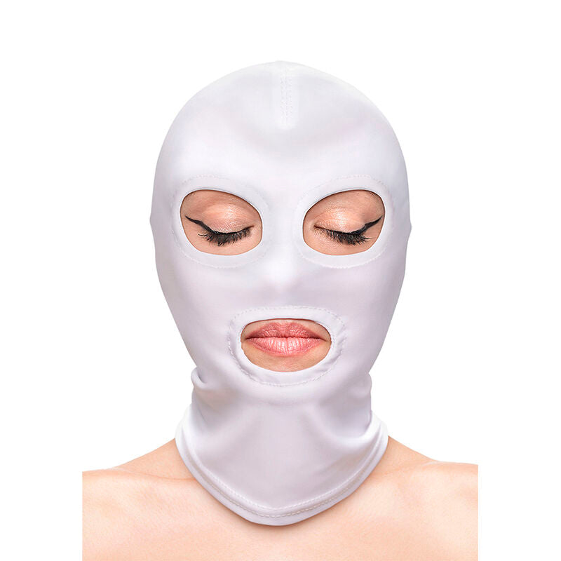 NS NOVELTIES - FETISH & FASHION OCCHI E BOCCA CAPPUCCIO NYLON BIANCO