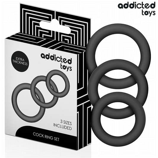 ADDICTED TOYS - SET DI ANELLI IN SILICONE MODELLO 1