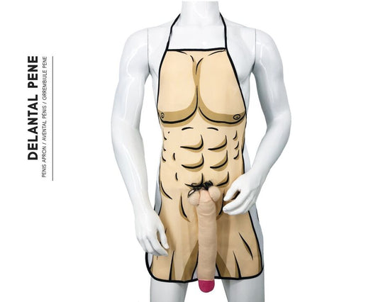 DIABLO PICANTE - GREMBIULE PENE 3D MUSCOLARE E AUDACE