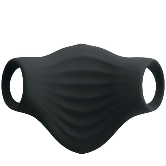 ROCKS-OFF - VIBRATORE FLESSIBILE PALM BLACK MASTURBATOR
